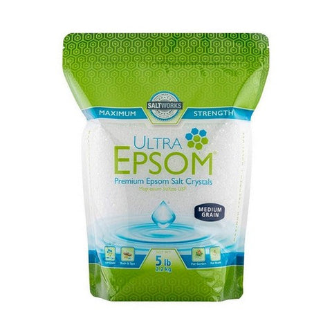 SaltWorks, Premium Epsom Salt Medium, 5 Lb SaltWorks