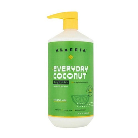 Alaffia, Everyday Coconut Body Lotion Coconut Lime, 32 Oz Alaffia