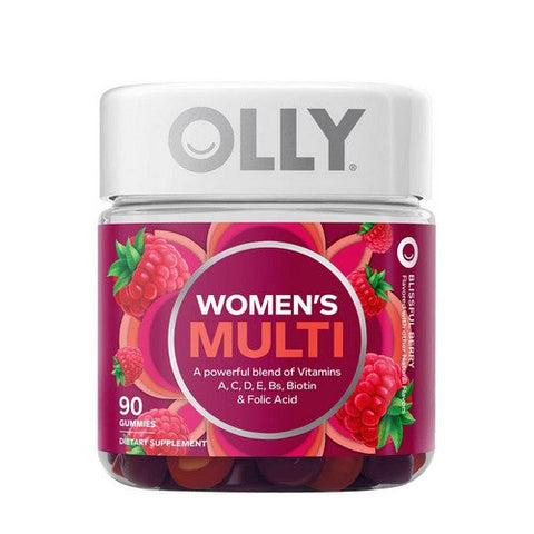 Olly, The Perfect Women'S Multi Gummies Blissful Berry, 90 Count Olly
