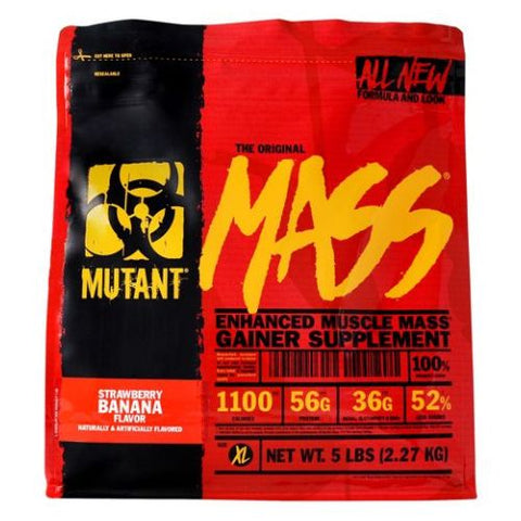 Mutant, Mutant Mass, Strawberry Banana 5 lbs Mutant