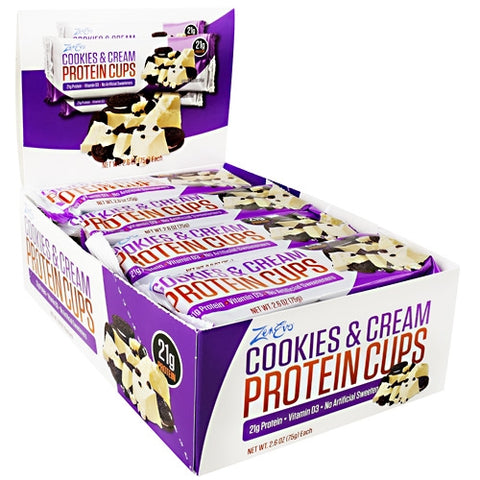 Zenevo, Protein Cups Cookies & Cream, 12 Each Zenevo