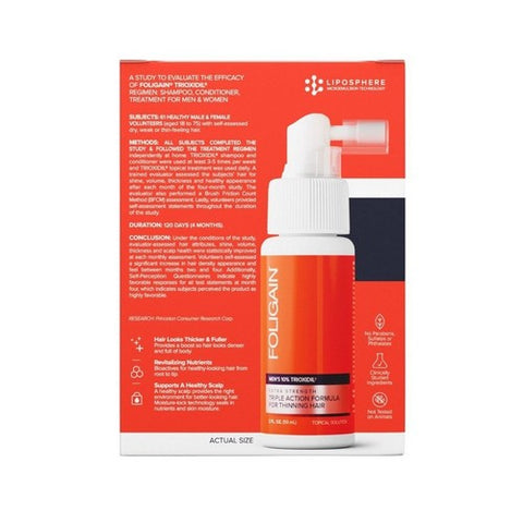 Foligain, Men's Foligain Triple Action For Thinning Hair, 0, 2 Oz Foligain