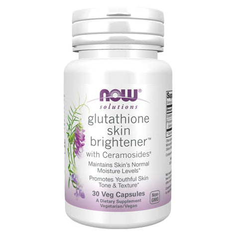 Now Foods, Glutathione Skin Brightener with Ceramosides, 30 Veg Caps Now Foods