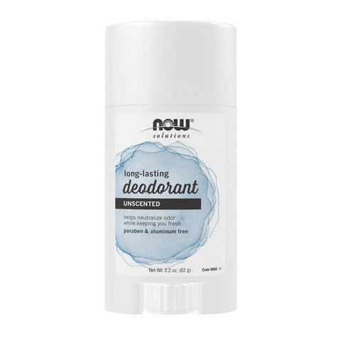 Now Foods, Long Lasting Deodorant Stick, Unscented 2.2 Oz Now Foods