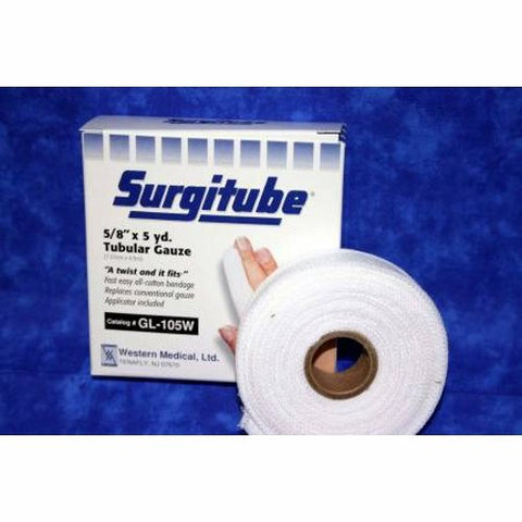 Surgitube, Tubular Bandage Surgitube  Small Fingers, Toes Cotton 5/8 Inch X 5 Yard Size 1, Count of 12 Surgitube
