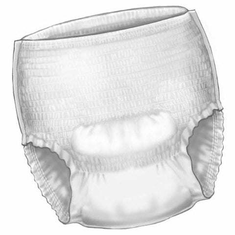 Cardinal, Unisex Adult Absorbent Underwear Super Pull On with Tear Away Seams Medium Disposable Heavy Absorbency, Count of 25 Cardinal