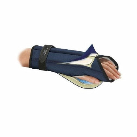 Brownmed, Night Wrist Splint IMAK RSI SmartGlove PM Cotton / Foam Left or Right Hand Black / Blue One Size Fits Most, 1 Count Brownmed