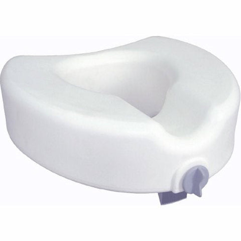 Drive Medical, Raised Toilet Seat Premium 4-1/2 Inch Height White 300 lbs. Weight Capacity, Count of 1 Drive Medical