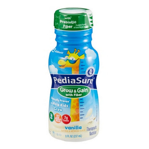Abbott Nutrition, Pediatric Oral Supplement PediaSure  Grow & Gain with Fiber Vanilla Flavor 8 oz. Bottle Ready to Use, Count of 24 Abbott Nutrition