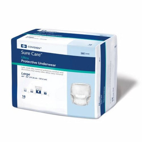 Cardinal, Sure Care Ultra Adult Heavy Absorbent Underwear White Large, Count of 18 Cardinal