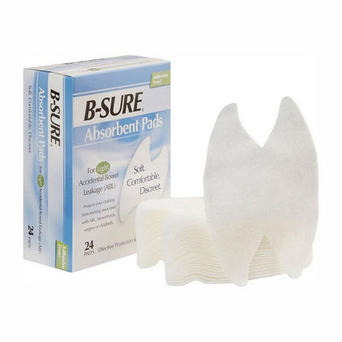 B-Sure, Incontinence Liner Heavy Absorbency Texel Fiber Core One Size Fits Most, Box Of 24 B-Sure