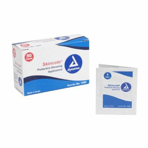 Dynarex, Skin Barrier Wipe Skincote Isopropyl Alcohol, 70% Individual Packet, Box Of 50 Dynarex