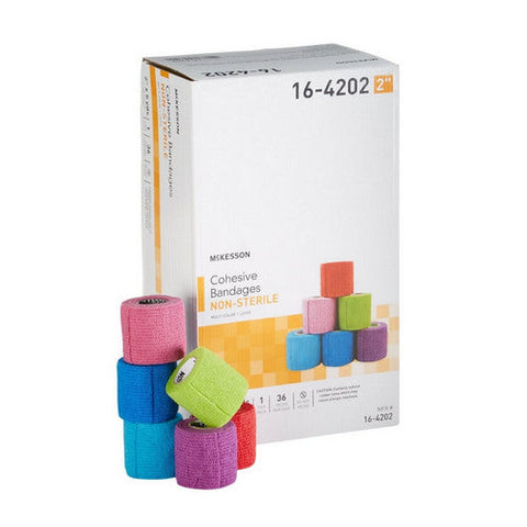 McKesson, Cohesive Bandage 2 Inch X 5 Yard Self-adherent Closure 16-4202, 1 Pack McKesson