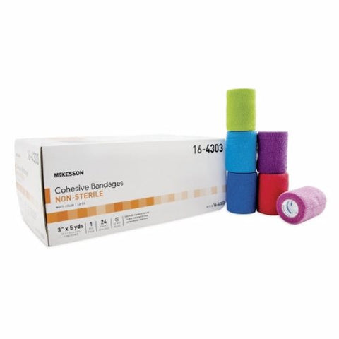 McKesson, Cohesive Bandage 3 Inch X 5 Yard Purple/Pink, 1 Pack McKesson