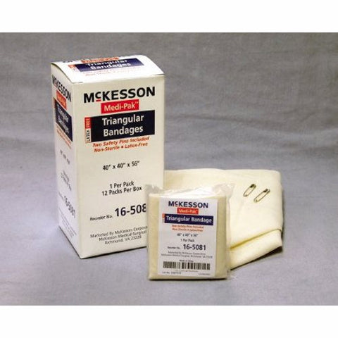 McKesson, Triangular Bandage 40 X 40 X 56 Inch, Box Of 12 McKesson