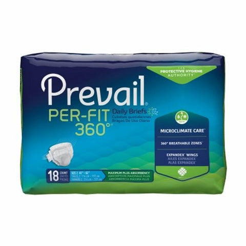 First Quality, Unisex Adult Incontinence Brief Size 2 Large Disposable PFNG-013, Count of 18 First Quality
