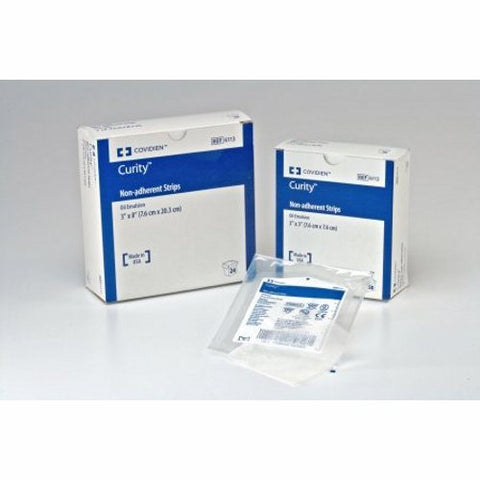 Cardinal, Oil Emulsion Impregnated Dressing Curity 3 X 3 Inch Mesh / Knitted Fabric Oil Emulsion Blend Sterile, Box Of 50 Cardinal