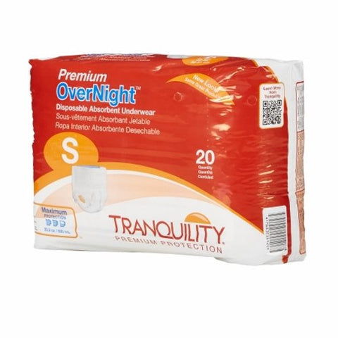 Tranquility, Unisex Adult Absorb Underwear Small, Count of 20 Tranquility