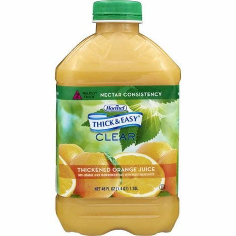 Hormel, Thickened Beverage Bottle Orange Flavor Liquid IDDSI Level 2 42161, 46 Oz Hormel