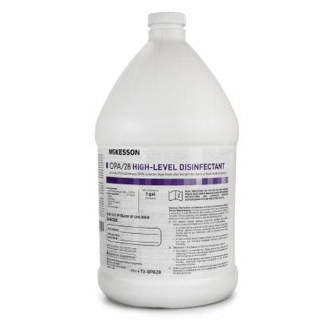 McKesson, OPA High-Level Disinfectant McKesson OPA/28 RTU Liquid 1 gal. Jug Max 28 Day Reuse, 1 Gallon McKesson