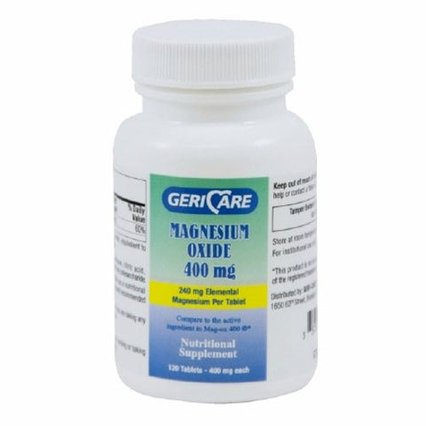 McKesson, Mineral Supplement Geri-Care Magnesium Oxide 400 mg Strength Tablet 120 per Bottle, 120 Coated Tablets McKesson