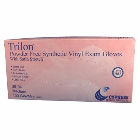 McKesson, Exam Glove Trilon  X-Large NonSterile Vinyl Standard Cuff Length Smooth Clear Not Chemo Approved WIT, Case Of 10 McKesson