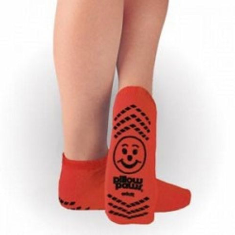 Principle Business Enterprises, Slipper Socks Pillow Paws Risk Alert  Terries 2X-Large Red Ankle High, Count of 48 Principle Business Enterprises