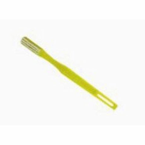 DawnMist, Toothbrush Dawn Mist  Yellow Adult Soft, Box Of 144 DawnMist