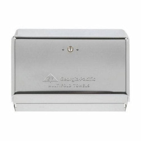 Georgia Pacific, Paper Towel Dispenser Georgia-Pacific  Chrome Metal Manual 275 Count Wall Mount, Count of 1 Georgia Pacific