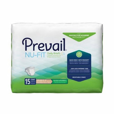 First Quality, Unisex Adult Incontinence Brief Nu-Fit X-Large Disposable Heavy Absorbency, Case Of 4 First Quality