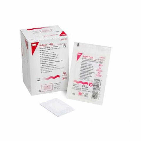 3M, Composite Dressing Medipore 2 X 2-3/4 Inch Rectangle Sterile Nonwoven Backing, Box Of 50 3M