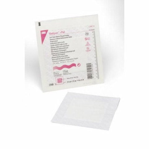 3M, Composite Dressing Medipore 6 X 6 Inch Square Sterile Nonwoven Backing, 1 Each 3M