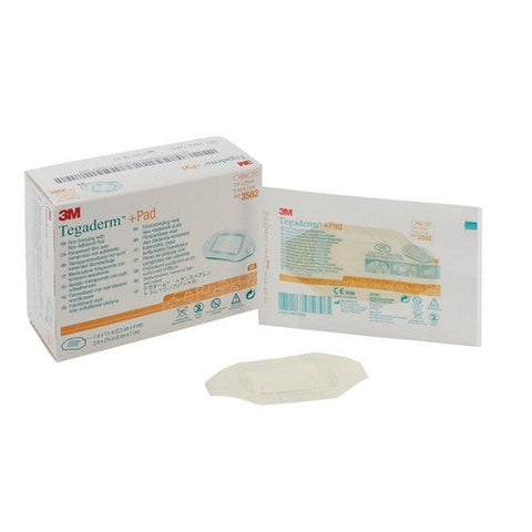 3M, Transparent Film Dressing With Pad Tegaderm 2 X 2-3/4 Inch Frame Style Delivery Rectangle Sterile, Count of 1 3M