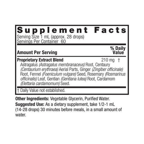 Nature's Answer, Bitters With Ginger Alcohol Free, 2 Oz Nature's Answer