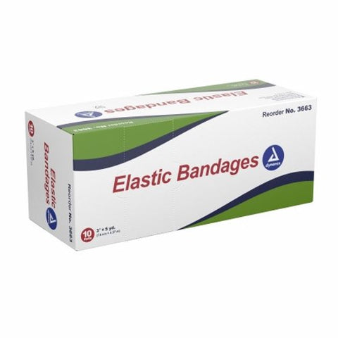 Dynarex, Elastic Bandage Dynarex  3 Inch X 4-1/2 Yard Standard Compression Clip Detached Closure Tan NonSteri, Case Of 5 Dynarex