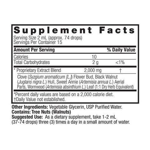 Nature's Answer, Black Walnut, Wormwood Alcohol Free, 1 Oz Nature's Answer