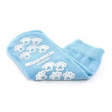 McKesson, Slipper Socks Unisex Child Single Tread Single Patient Use Light Blue 40-3849, 1 Pair McKesson