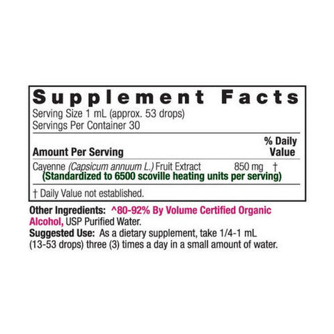 Nature's Answer, Cayenne Capsicum Tincture, 1 FL Oz Nature's Answer