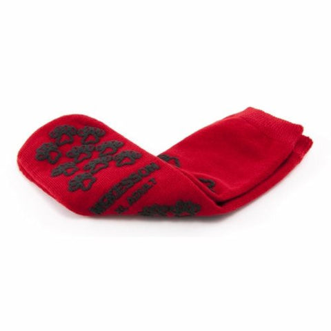 McKesson, Slipper Socks Unisex Adult X-Large Double Tread Single Patient Use Red 40-3811-001, 1 Pair McKesson
