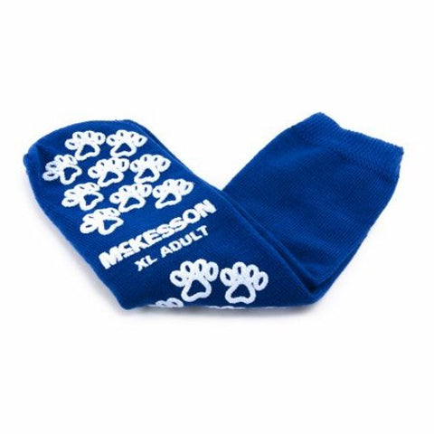 McKesson, Slipper Socks Unisex Adult X-Large Double Tread 40-3816-001, Count of 48 McKesson