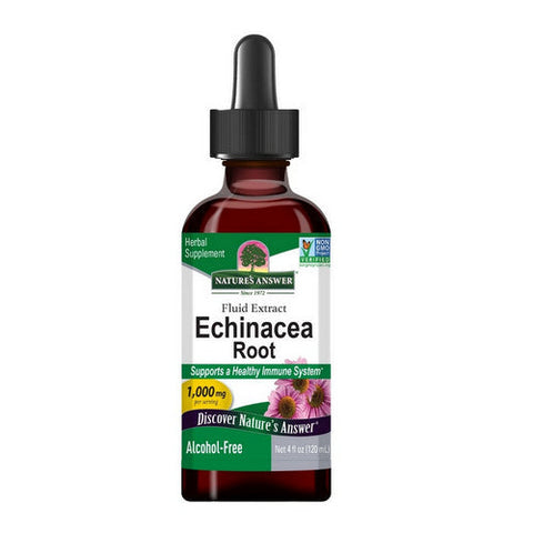 Nature's Answer, Echinacea Root Alcohol Free, 1000 Mg, 4 Oz Nature's Answer