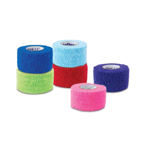 Andover Coated Products, Cohesive Bandage CoFlex ·LF2 2 Inch X 5 Yard Standard Compression Self-adherent Closure Neon Pink /, Count of 36 Andover Coated Products