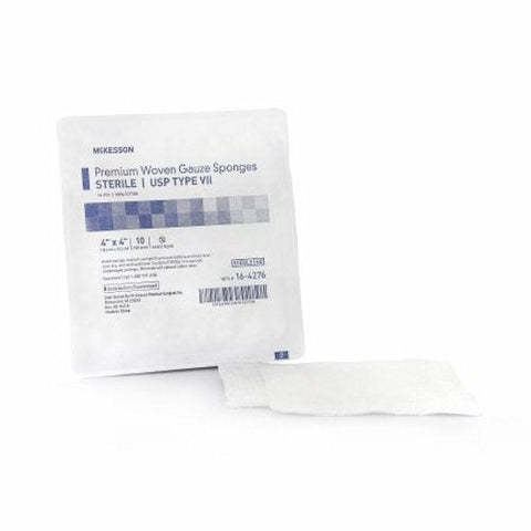 McKesson, Gauze Sponge 4 X 4 Inch 16-Ply Sterile 16-4276, Count of 1 McKesson