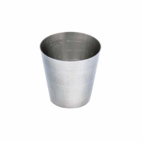 McKesson, Graduated Medicine Cup McKesson Argent 2 oz. Silver Stainless Steel Reusable, 2 Oz McKesson