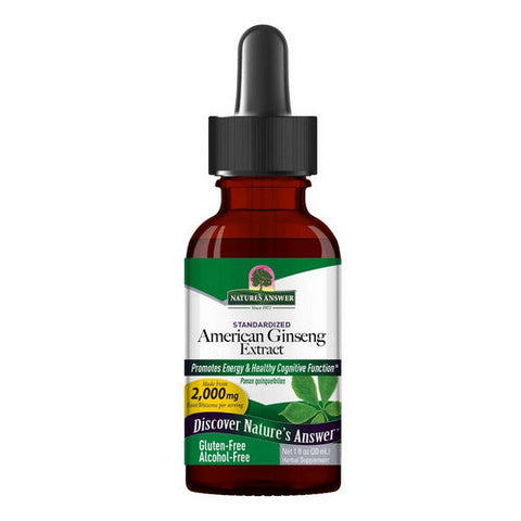 Nature's Answer, Ginseng American, ALCOHOL FREE, 1 OZ Nature's Answer