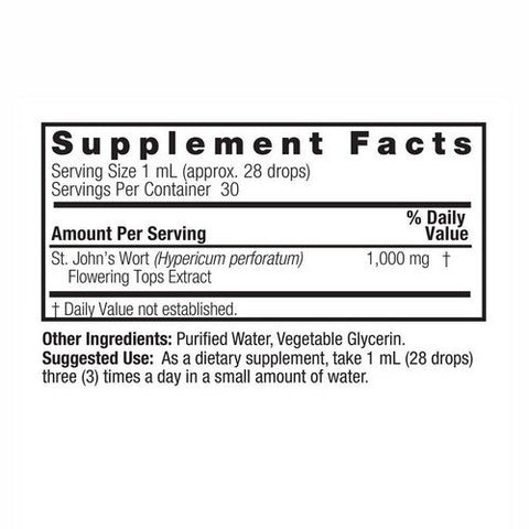 Nature's Answer, St Johnâ€™s Wort Liquid Extract, 1000 Mg, 1 Oz Nature's Answer
