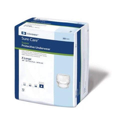 Cardinal, Unisex Adult Absorbent Underwear Pull On X-Large 1625R, Count of 25 Cardinal