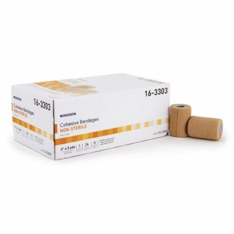 McKesson, Cohesive Bandage 3 Inch X 5 Yard Self-Adherent Closure 16-53313, Count of 1 McKesson