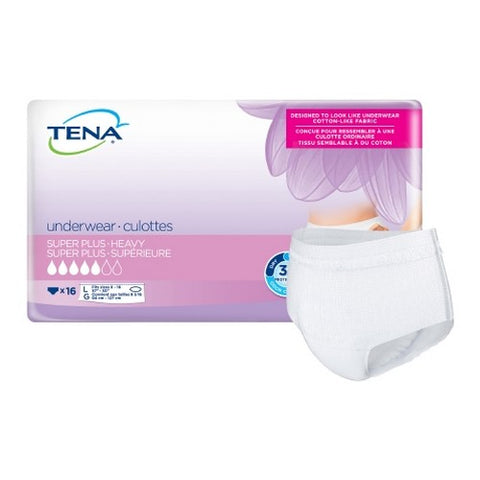 Female Adult Absorbent Underwear Count of 16 by Tena