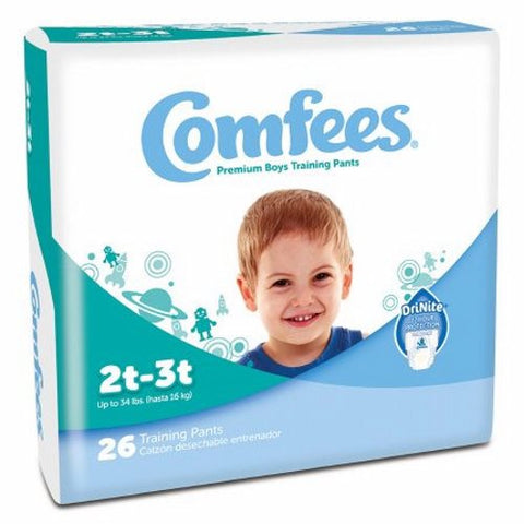 Attends, Premium Training Pants For Boys Size 2T to 3T Disposable Moderate Absorbency, Case Of 6 Attends